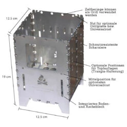 Bushbox XL - Trockenbrennstoffkocher -Osprey Verkäufe bushcraft essentials bushbox xl trockenbrennstoffkocher detail 3