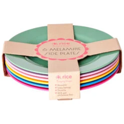 Rice Melamine Round Side Plates Giftbox - Teller
