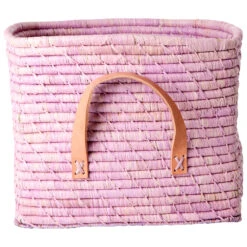 Rice Raffia Square Basket - Tasche