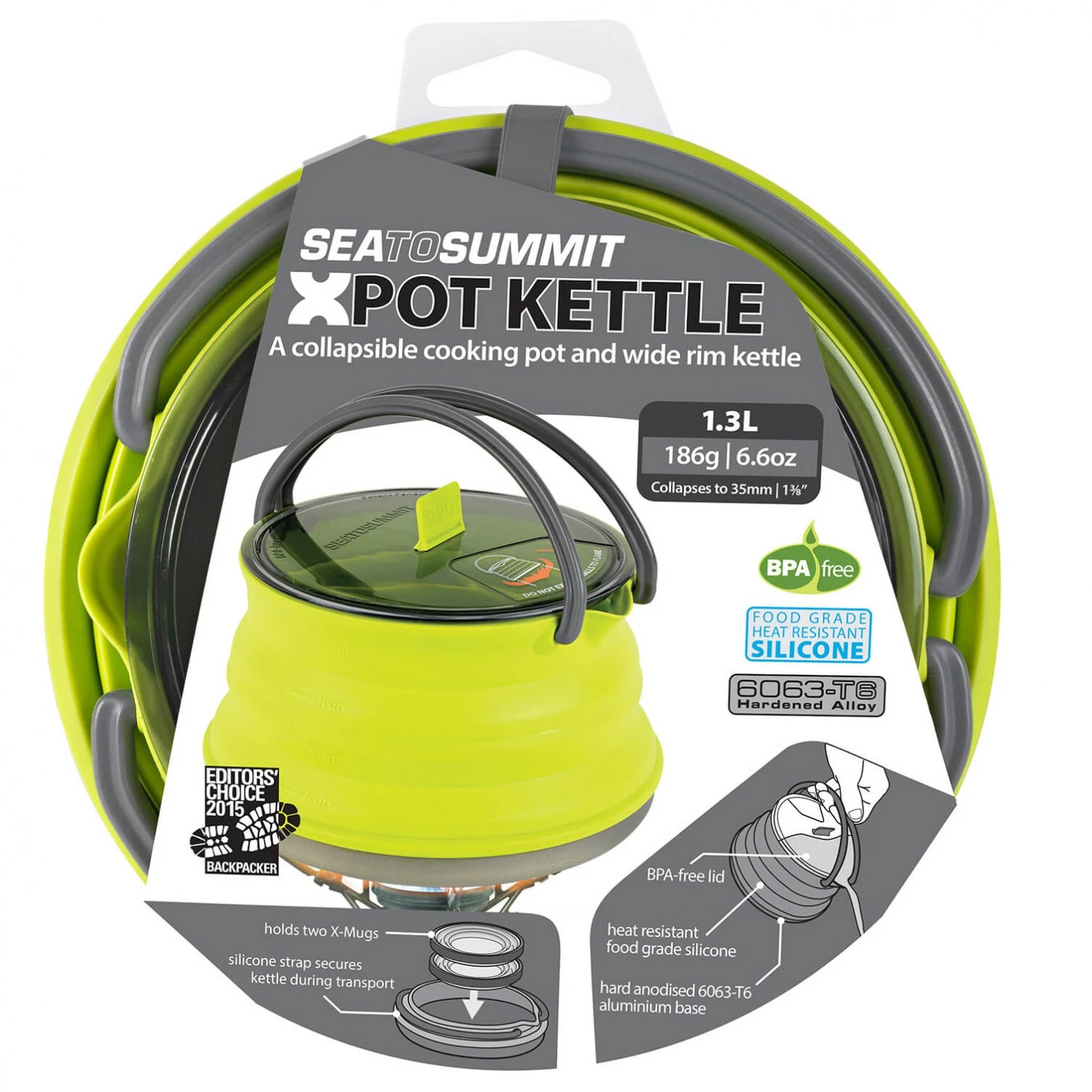 Sea To Summit X-Kettle - Topf 1 Sea To Summit X-Kettle - Topf