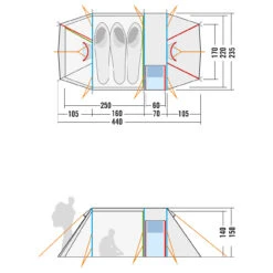 Tatonka Alaska 3 DLX - 3-Personen Zelt -Osprey Verkäufe tatonka alaska 3 dlx 3 personen zelt detail 12