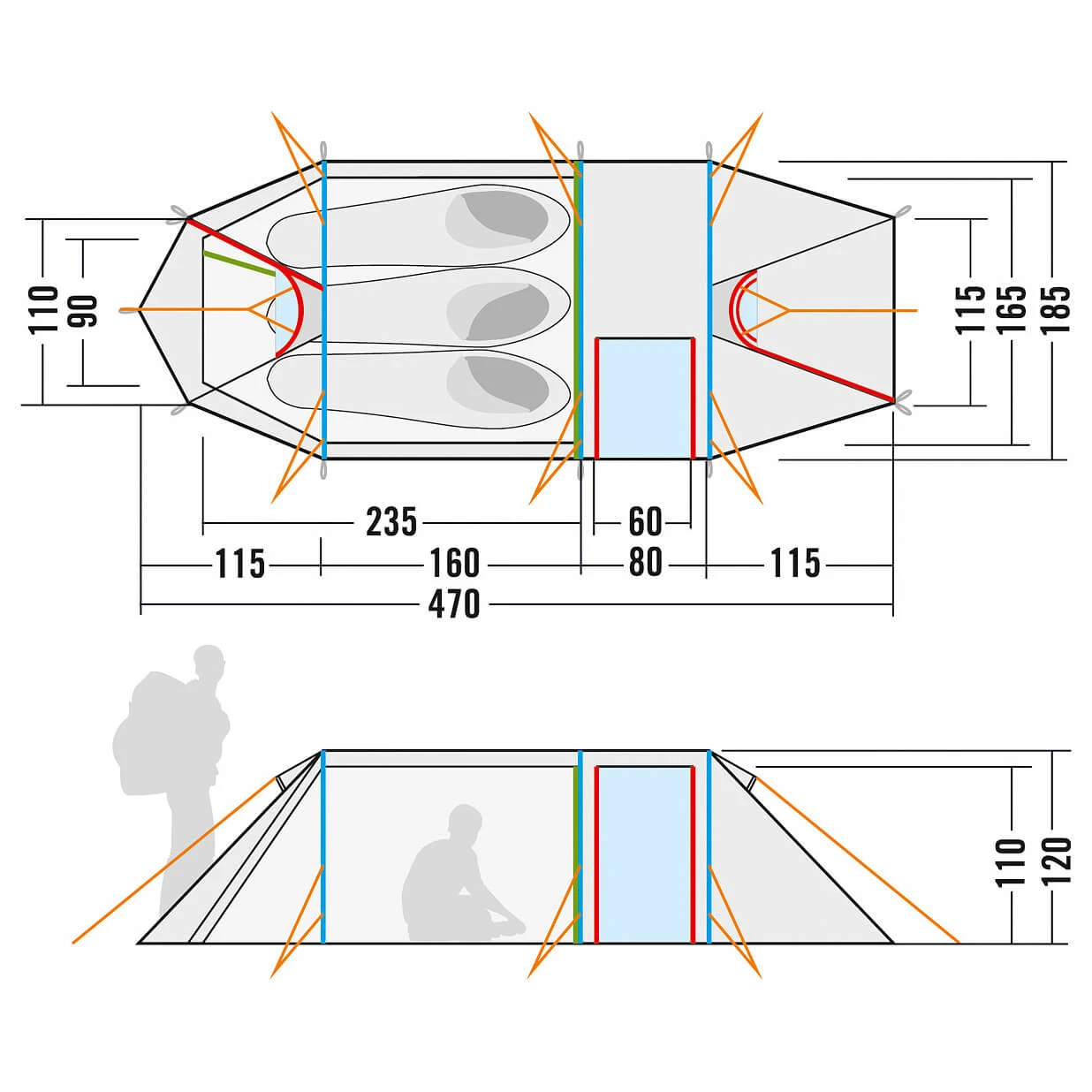 Tatonka Alaska 3.235 PU - 3-Personen Zelt 10 Tatonka Alaska 3.235 PU - 3-Personen Zelt – Bild 10