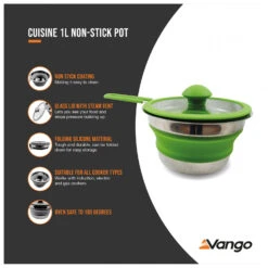 Vango Cuisine 1L Non-Stick Pot - Topf -Osprey Verkäufe vango cuisine 1l non stick pot topf detail 6