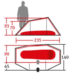 Wechsel Aurora 1 - 1-Personen Zelt -Osprey Verkäufe wechsel aurora 1 1 personen zelt detail 5